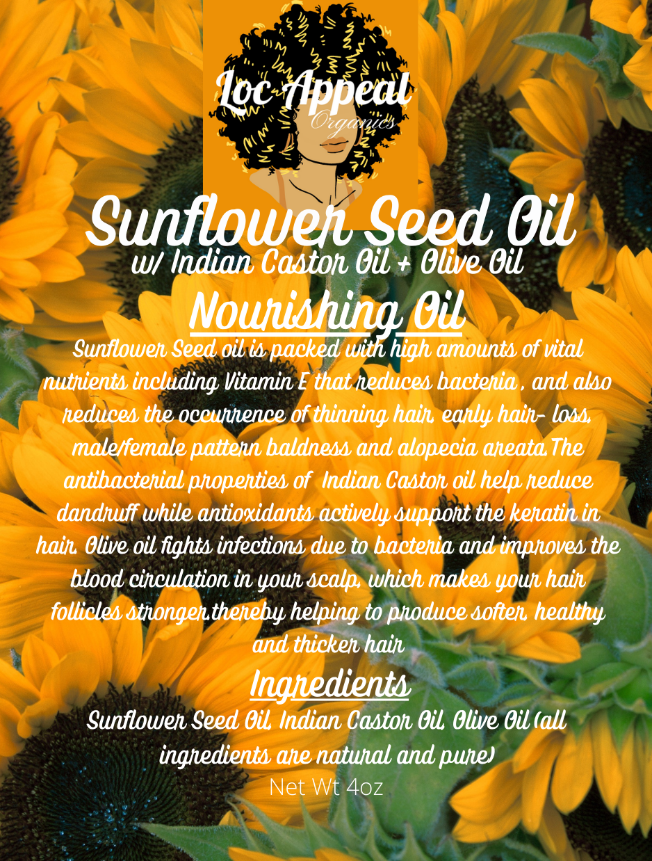 Sunflower Seed Oil Nourishing Oil with Indian Castor Oil and Olive OIl